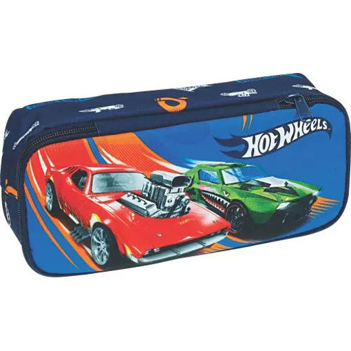 Picture of HOT WHEELS OVAL PENCIL CASE 2 ZIP